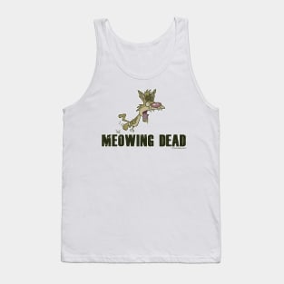 Meowing Dead Zombie Cat Tank Top